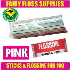 100 sticks and Flossine pink