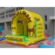 MASSIVE JUMPING CASTLE SALE - 4mx4m Castle Animal Farm Theme **Commercial** USED