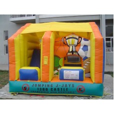 MASSIVE JUMPING CASTLE SALE - 4mx4m Sports JumpnSlide Combo ** Commercial * USED 