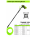 7M Extendable Water Fed Pole Brush – 2 Heads – Caravan, Glass & Solar Cleaner
