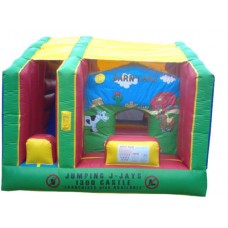 MASSIVE JUMPING CASTLE SALE 4mx4m Barnyard JumpnSlide Combo **Commercial** USED 