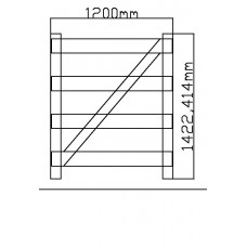 Gate for Post & 4 Rail - 1200 Wide