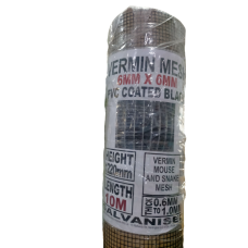 Galvanized Wire Vermin Mesh PICKUP Fencing 1220mm x 10m - 6mm x 6mm Squares BLACK