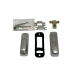 PUSH BUTTON on 1 SIDE - SECURITY LOCK - Black or Silver or White locks