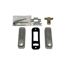 PUSH BUTTON on both sides SECURITY LOCK Black or White or Silver locks