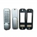 PUSH BUTTON on 1 SIDE - SECURITY LOCK - Black or Silver or White locks
