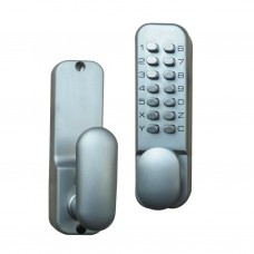 PUSH BUTTON on 1 SIDE - SECURITY LOCK - Black or Silver or White locks