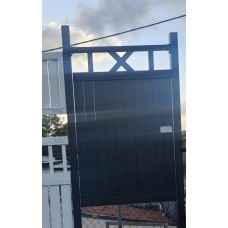 Black White Dark Grey Hamptons Fence & Gate Panels – Aluminium Slats – Custom Sizes
