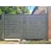 Double Swing Gates - CUSTOM Width and Height  - Hamptons White - Budget Style