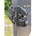 Merbau Alloy Double Swing Gates - CUSTOM Width and Height  -  SQM