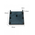 Plastic End Caps 50-Pack - 40x40mm - Black or White or Translucent Batten Cap