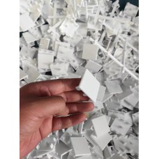 Plastic End Caps 50-Pack - 40x40mm - Black or White or Translucent Batten Cap