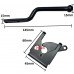 High Quality Gate latch in Black - Has a padlock hole lock