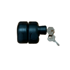 Magnetic Gate Lock Side Pull - Moulded Plastic locks for Gates Keys - BLACK or WHITE