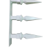 White Spear tops - 600mm - 180mm High Spike