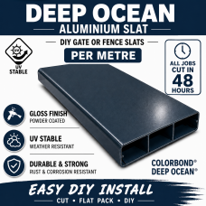 Screen Slat PER METRE Deep Ocean Blue 1m Screen Slat PER METRE Deep Ocean Blue 1m