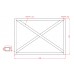 2500mm Hinged Side Gate - 1820h with Locks - White - Braced - Welded Choice of 8 slat colours