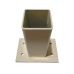 Post base or Header beam drop post Bracket for 50x50mm Posts in CREAM