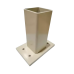 Post base or Header beam drop post Bracket for 50x50mm Posts in CREAM