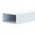 Hamptons 80x50mm Hand Rail - White Aluminium Powder Coated - Custom lengths