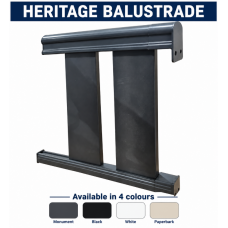 Balustrade - Vertical Hand Rails PER SQM - Cut to SIZE - You DIY aluminium Ladies Waist Style