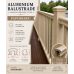 Balustrade - Black & White Combo Hand Rails PER SQM - Cut to SIZE - You DIY aluminium Ladies Waist Style Balustrade - Black & White Combo Hand Rails PER SQM - Cut to SIZE - You DIY aluminium Ladies Waist Style