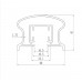 Ladies Waist Curved Balustrade - 3 Colours - Top brackets - Heritage