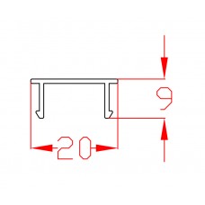 Balustrade - Bulk Spacer channel - 3 Colours - bulk 5.4m lengths