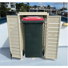 Single Wheely Bin Enclosures - CUSTOM Sizes with Doors & Roof