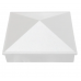 White Post Cap 100x100mm Pyramid cap - Aluminium Caps