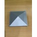 Raw unpainted Silver Post Cap 76x76mm Pyramid cap - Aluminium Caps
