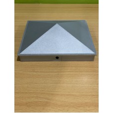 Raw unpainted Silver Post Cap 76x76mm Pyramid cap - Aluminium Caps