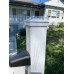 White Post Cap 100x100mm Pyramid cap - Aluminium Caps