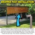 Dropper Post PICKUP - 50x50 bracket and up to a metre of box section in BLACK or WHITE or DARK GREY or Cream or light grey