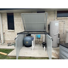 Pool Filter Pump Shed - CUSTOM Sizes with Doors & Roof