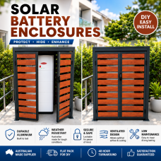 Free Standing Battery Enclosures - Slatted - Aluminum - 8 Colours - See SQM Guide Free Standing Battery Enclosures - Slatted - Aluminum - 8 Colours - See SQM Guide