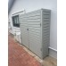1 or 2 door Battery Enclosures - Slatted - Shale GREY light - Aluminum - Roof & Door Options - See SQM Guide