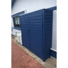 Deep Ocean Battery Enclosures - Slatted  - Aluminum - Roof & Door Options - See SQM Guide