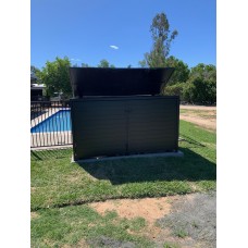 Pool Filter Pump Shed - CUSTOM Sizes with Doors & Roof - This one SHOWS 0mm gaps between slats