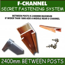 F Channel - 4m slat holder End Concealer 8 colours