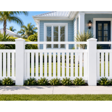 Hamptons Style FENCE PANELS with 65mm Slats and 3 Verticals - DIY Kits HA65