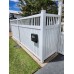 80mm x 50mm Chunky - Vertical Sliding Gate -  80x50 Top and Bottom Rails - 38mm Top battens