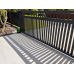 Black Hamptons 38mm Batten Top with 65mm Slats on the bottom - Custom Cut Sliding Gates Black Hamptons 38mm Batten Top with 65mm Slats on the bottom - Custom Cut Sliding Gates