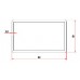 80X50 WHITE Rails for Vertical Slat Fence - Sold per 5.4m length