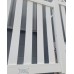 80X50 WHITE Rails for Vertical Slat Fence - Sold per 5.4m length