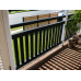 Classic Black or Monument Balcony Panels with 38mm Slats & 2 Verticals - DIY Kits