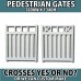 Hamptons Fence Gates Pedx with X