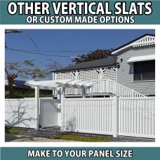 Hamptons Look Vertical Fencing - 50x30 or 80x50 or 50x110 Top and Bottom Rails