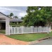 Hamptons PREMADE Fence Panels with CROSSES 2290x1340mm WHITE - Home