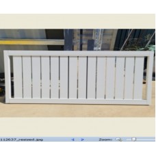 110mm x 50mm Chunky Vertical Sliding Gate -  Top and Bottom Rails - Cut to Size then you DIY